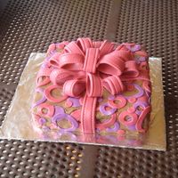 Present Cake This cake was so much fun to make and actually pretty easy. It turned out amazing and super cute!