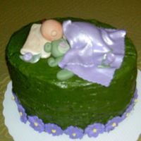 Practice Baby Shower Cake I got inspired by all the recent cakes that have sculpting on it...I did a practice cake for a friend just came home with a newborn...used...