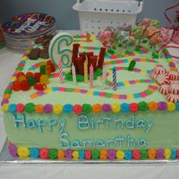 Candyland I made this for my daughters 6th birthday...It took alot of sweet-talkin' (no pun intended) to not make another princess themed cake....