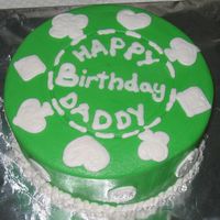 Poker Chip I whipped this cake up this morning for hubby's birthday. Just buttercream on a 6 inch cake.