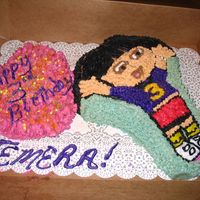 Dora The Explorer This is one of my for-profit cakes. I rarely make cakes from molds but I was in a rush to make this.