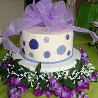 Violet's Shower Kahlua fudge, with bavarian cream. A purple themed shower for baby Violet!