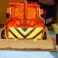 Mater Rear View Mater cake for my son's 4th birthday. My first attempt with sculpted cakes/fondant!!