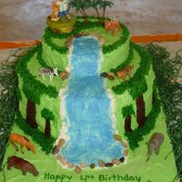 Diego Waterfall Thank you michkrew for ideas/tips!! This was my first cake for someone outside of my family, and I sure was nervous about transporting it!...