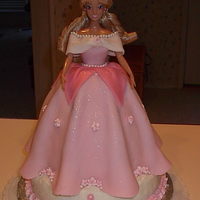 Sleeping Beauty Disney Princess Aurora 3D Doll Cake Stand Up This was a doll cake for a 4th birthday party. Birthday girl's name starts with "A" and she wanted Aurora hence the initial...