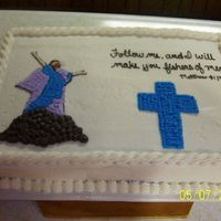 Pastor Ordination Cake I was asked to create a cake for the ordination of our associate pastor. I could not find too many sheet cakes with any designs on them...