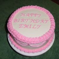 First Order, A Girl's Birthday Cake Strawberry cake with champagne icing. Apparently I need to learn how to use that drop string marker. It made a mess of my sides and I had...