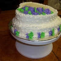 Small Wedding Cake small wedding cake with buttercream icing and flowers