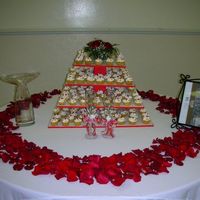 Groom Cupcakes Mini cupcakes - lemon, butter and banana cupcakes. My husbandmade my cupcake stand for me!