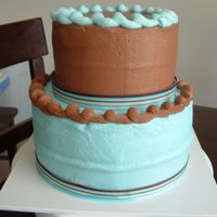 Birthday Cake It kind of turned out how I pictured it but a little messier, of course. I think my icing was way to thin. I was inspired by the ribbon....