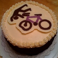 Bike Cake Birthday cake for my boss...he fell off his bike a few weeks before his birthday...!