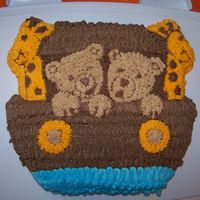 Noahs Ark Noahs Ark made for children at Church Homecoming....strawberry cake with bc icing.