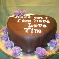 Chocolate With Purple Roses thanks for the cakecentral bakers for you ideas and inspiration