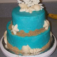 Under The Sea i did this for a friend's 30th, she loves the beach and shells, it's buttercream , brown sugar, and white chocolate