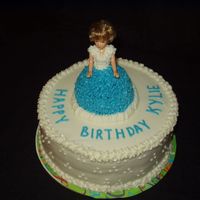 Doll Cake My sister's granddaughter turned 4 and this cake was done at her request.