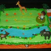 Go Diego Go Cupcake Cake for 3 year old...thanks to all CC members who have previously created this theme and provided me with ideas!