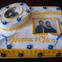 College Grads I did this cake for my cousins