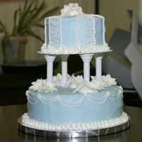 Wilton Course Iii Finale This cake was my course III grand finale. My string work definitely needs some practice, but overall, I was satisfied with it given waht a...