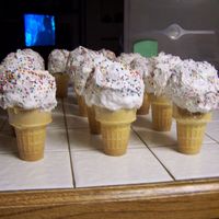Cupcake Ice Cream Cones I made these for my niece for her birthday. My SIL wanted something easy for the kids to handle, she suggested cupcakes. So I made cup...
