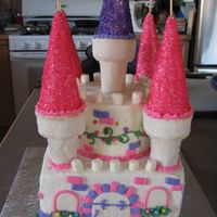 Princess Castle I made this cake for a little girl's Disney Princess themed party.I decided there were too many faces to do if I went with the Disney...