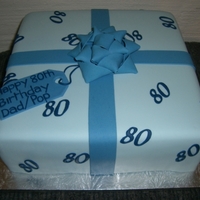 80Th Present Customer wanted writing in navy, the same as the 80's. I decided, rather than mixing up a separate batch of RI, I'd just roll...