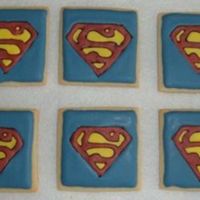 Superman Cookies A coworker ordered these for her boyfriend, a huge Superman fan. They are NF Sugar Cookies with Antonia's RI.