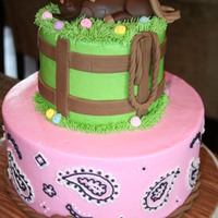 Isabella's Horse Cake My first attempt at sculpting fondant figures! Buttercream icing with fondant accents inspired by so many CC members!