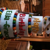 Painting Party Cake I made this for my daughter's 8th birthday party. It was a canvas painting party. Cake is buttercream with fondant/gumpaste palette...