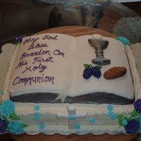 Bible Cake The cake is vanilla butter cake with white chocolate buttercream icing. The filling is half choc and half vanilla pudding. The bible cake...