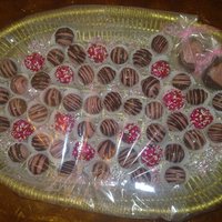 Cake Balls Themed, Pink And Brown. 