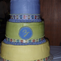 Matt And Molly's Shower Cake A cake I made for my brother and SIL's baby shower. All buttercream with ribbon on each tier. Was a hot day and had to transport 1.5...