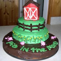 Pigs In The Mud This is another cake that I made for a cake challenge at work. It is all buttercream except for the pigs in the mud which are made of...