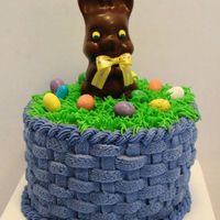 Easter Bunny Bunny and eggs are chocolates.