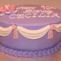 90Th Birthday I've been wanting to use my swag molds forever! Finally able to and these were my first fondant roses.