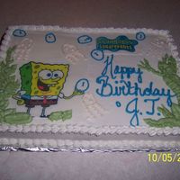 Spongebob Cake For My Nephew My nephew just happend to be down our way for his birthday. He wanted Spongebob but since it was short notice I only had time to print an...