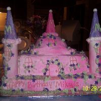 My First Castle Cake At my daughters request, I poured blood, sweat and tears into this cake. I had a picture in my head but just couldn't get the cake to...
