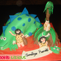 Cave Family The kid wanted a dino, and I added the family :)