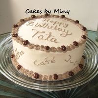 Coffee Around The World For my FIL's birthday, he loves coffee!!!! Chocolate mocha cake, chocolate kahlua filling, coffee frosting and chocolate covered...