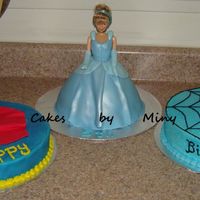 Triplets' Birthday I made this for my friend's triplets, they all wanted a different theme for the party and instead of creating a caos cake trying to...