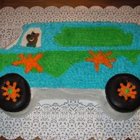 Scooby-Doo & The Mystery Machine My first ever attempt at decorating a cake! My son wanted, "The Mystery Machine with Scooby driving it" for his 3rd birthday. I...
