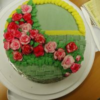 Flowers This cake was done for one of my classes.