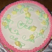 Yellow Rose Buds Just practicing with my new stencil...thought the rosebuds came out pretty good.