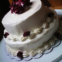 Red Velvet Cake White Chocolate Cream Cheese buttercream and royal icing decorations!