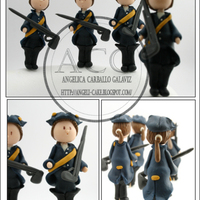 Tin Soldiers This soldiers mas modeled in gumpaste.