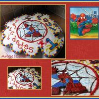 Spider-Man Cupcakes choccolate cupcakes, buttercream, spider-man pastillage
