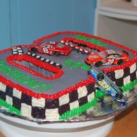 Dale Jr. Side view of cake.