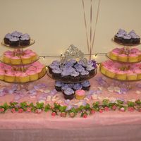 Princess Pink & Purple My girlfriend/co-worker wanted pink & purple cupcakes for her bridal shower Dec 2005.( this was my first time trying the cupcake tree)...