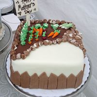 Garden Cake! All decorations are MMF