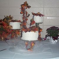 Amber This is a lattice design with fall leaves(fake). Happy BakingJoy