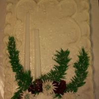 December Birthdays Cake This the december birthday cake for the staff at the clinic where I work. It is a 1/2 sheet and I charge $25.